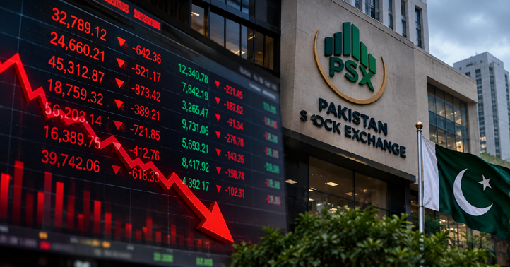 پاکستان اسٹاک مارکیٹ کو ایک ہفتے میں ایک ہزار سے زائد پوائنٹس کا دھچکا