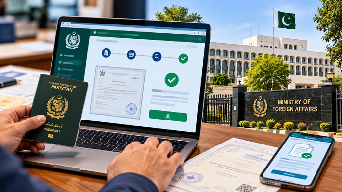 وزارتِ خارجہ کا دستاویزات کی آن لائن تصدیق کا نظام متعارف