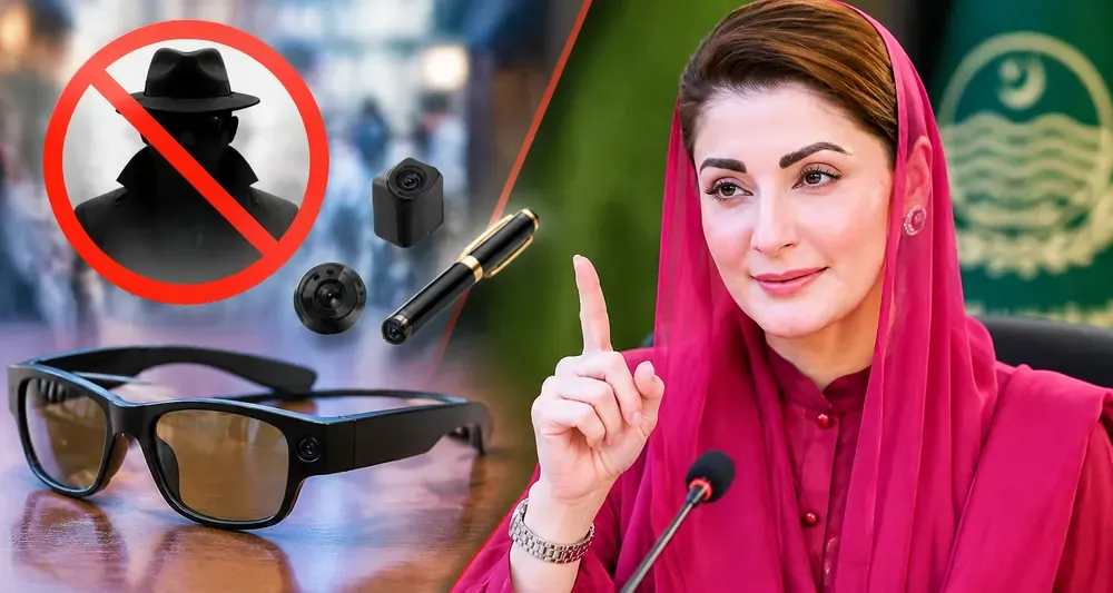 وزیراعلیٰ پنجاب مریم نواز کا خفیہ کیمروں والے اسمارٹ چشموں اور جاسوسی آلات پر پابندی سختی سے نافذ کرنے کا حکم