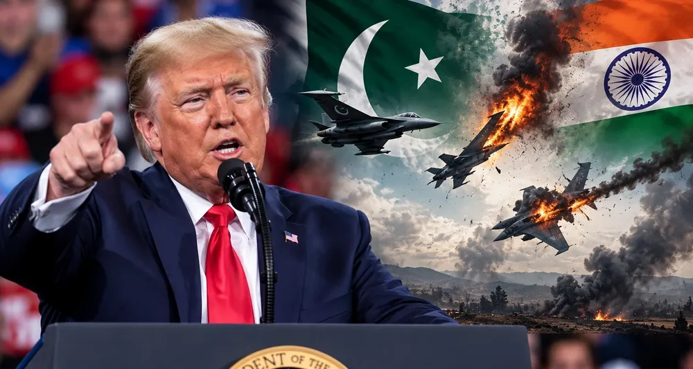 پاک بھارت جنگ میں 11 طیارے گرائے گئے، ٹیرف کی دھمکی سے لڑائی رکوائی: امریکی صدر ٹرمپ
