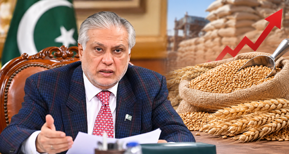 گندم کی بڑھتی قیمتوں پرنائب وزیراعظم اسحاق ڈار کا فوری اقدامات کا حکم