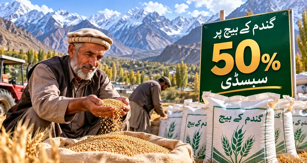گلگت بلتستان کے کسانوں کے لیے گندم کے بیج پر 50 فیصد سبسڈی