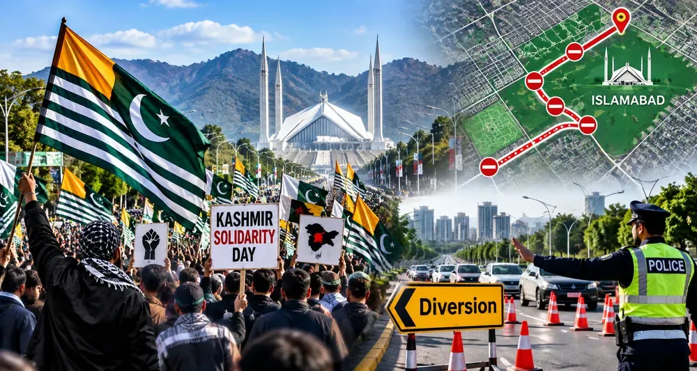 اسلام آباد میں کشمیر ڈے واک، ٹریفک اور پارکنگ پلان جاری