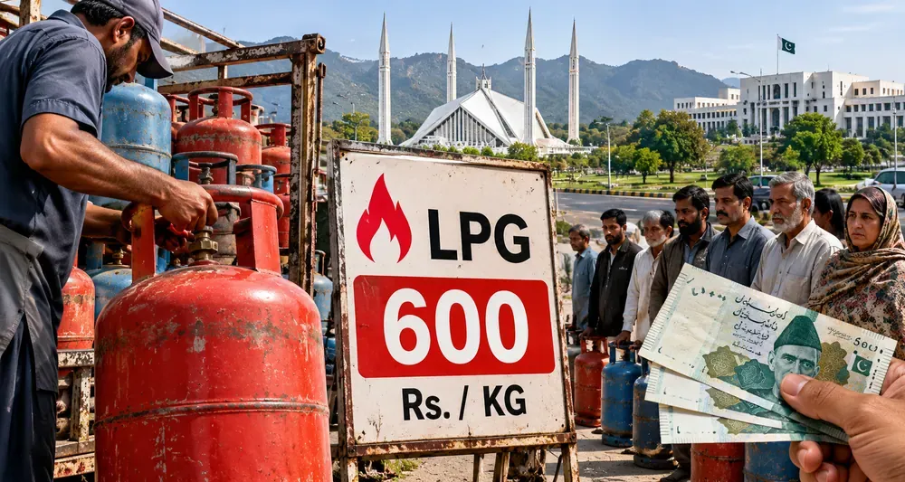 اسلام آباد اور راولپنڈی میں ایل پی جی 600 روپے فی کلو تک فروخت